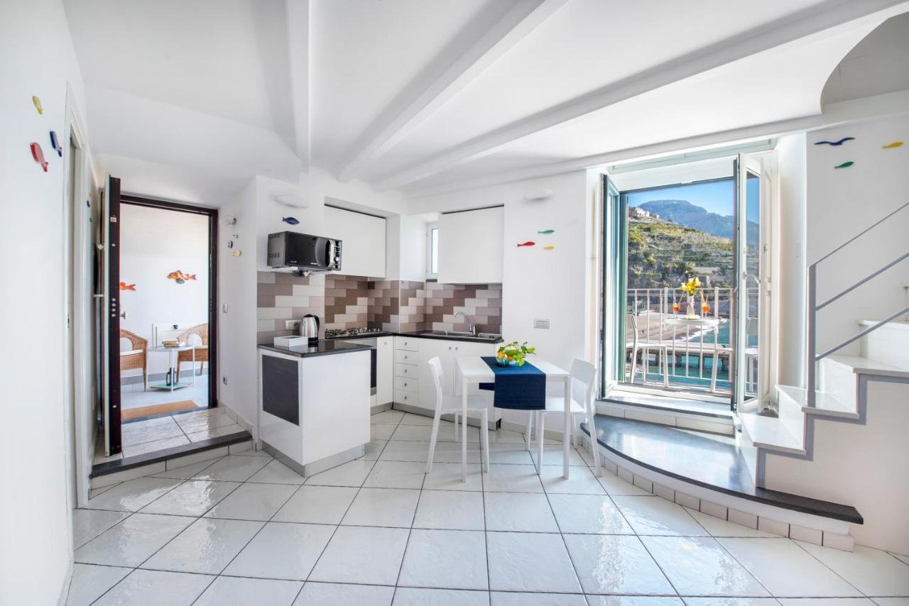 Apartament Il Nido Del Gabbiano Minori Zewnętrze zdjęcie